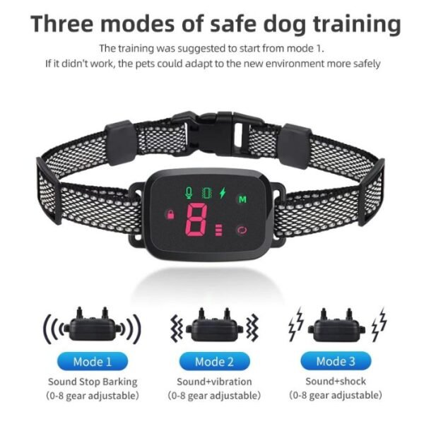 Collier intelligent et automatique Anti-aboiement pour chien